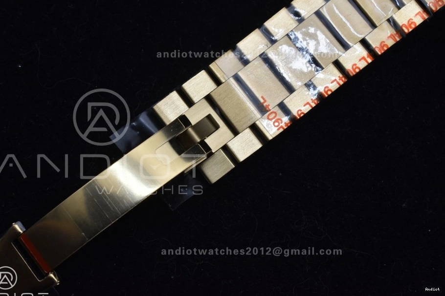 Black Green 40 President V4 Bracelet Weight) on 904L Steel YG A2836 QF Dial Edition (Gain DayDate Best 0118